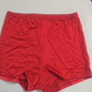 Vassarette Scarlet Satin Shorts